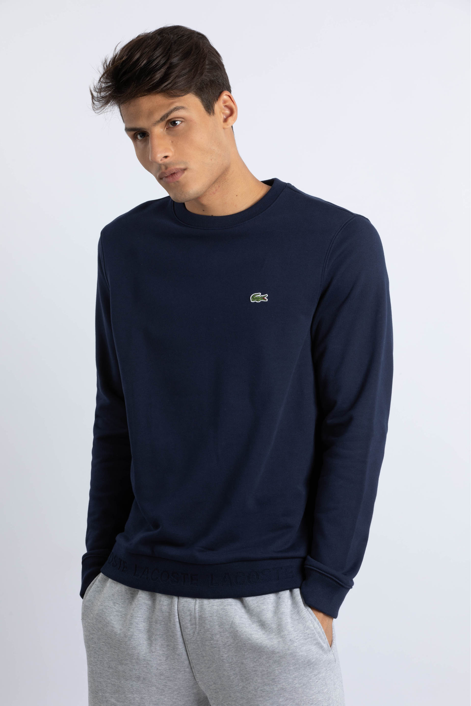 

Lacoste Crew Neck Contrast Accent Fleece Sweatshirt