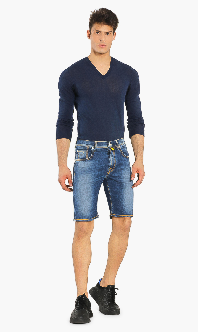 

Jacob Cohen Buttoned Tailored Denim Shorts