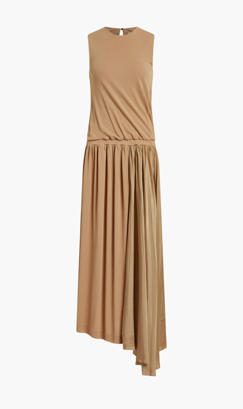 

Jil Sander Beige Dress Crepe Fluid Viscose for Women | The Deal Outlet