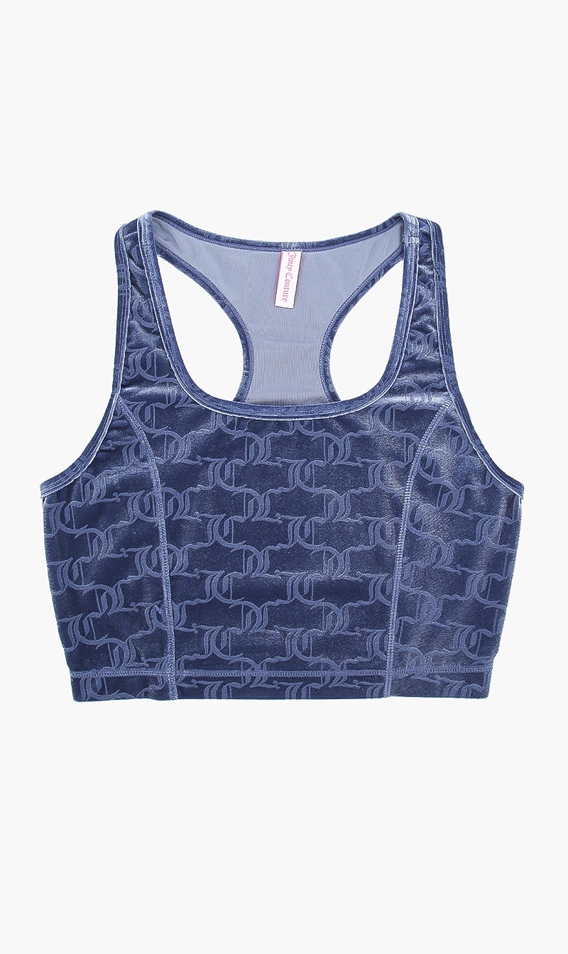

Paolo Debossed Bralette, Blue