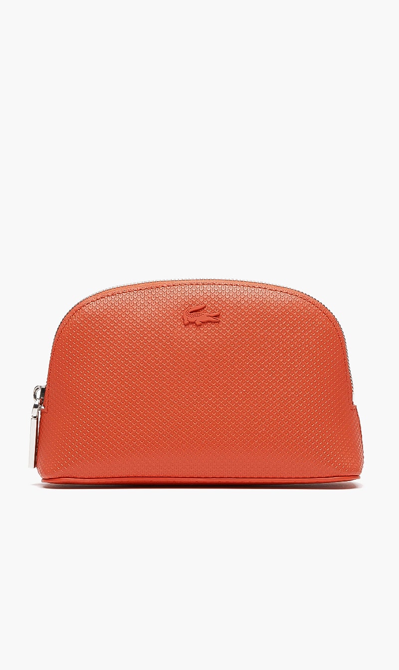 

Chantaco Calfskin Leather Makeup Bag, Red