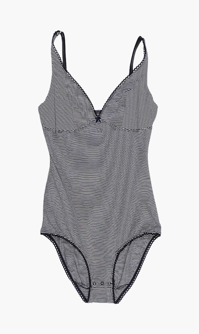 

PETIT BATEAU Stripe Sleeveless Bodysuit