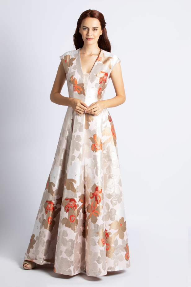 

Paule Ka Jacquard Flower Dress