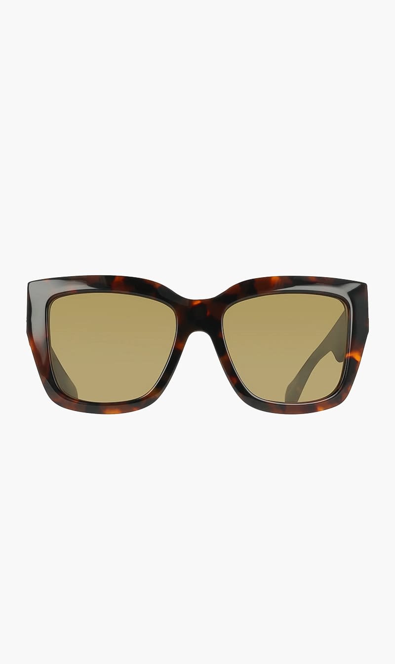 Brown Ferragamo Black Square Sunglasses for Women