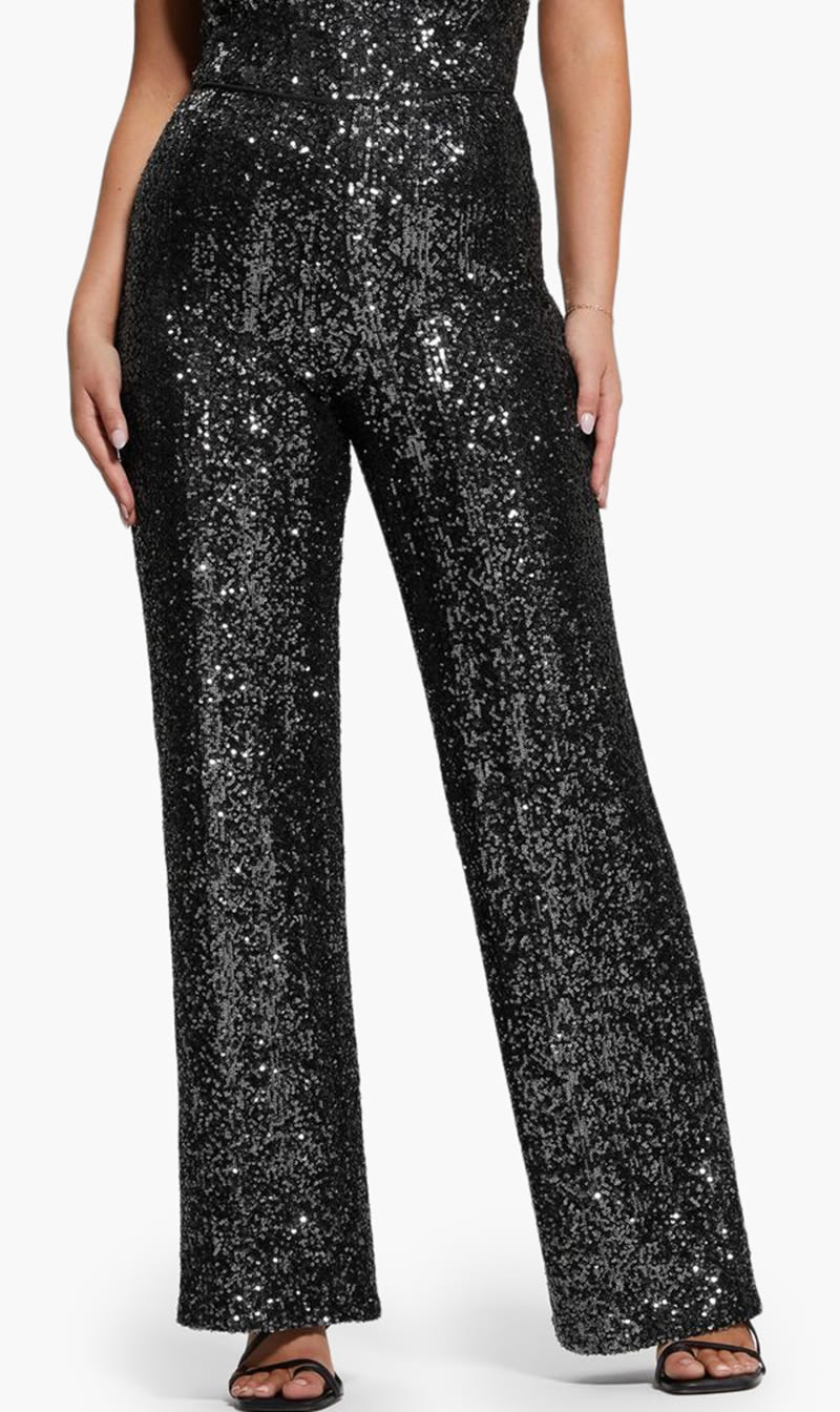 

Guess Grey Sereh Sequin Pant for Women | The Deal Outlet