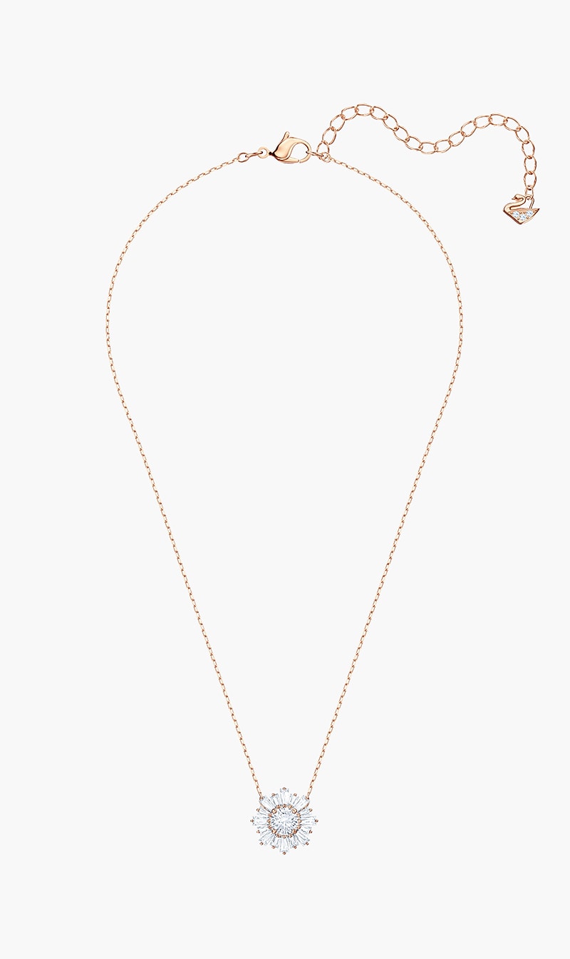 

Swarovski Sunshine Pendant, White, Rose Gold Plating