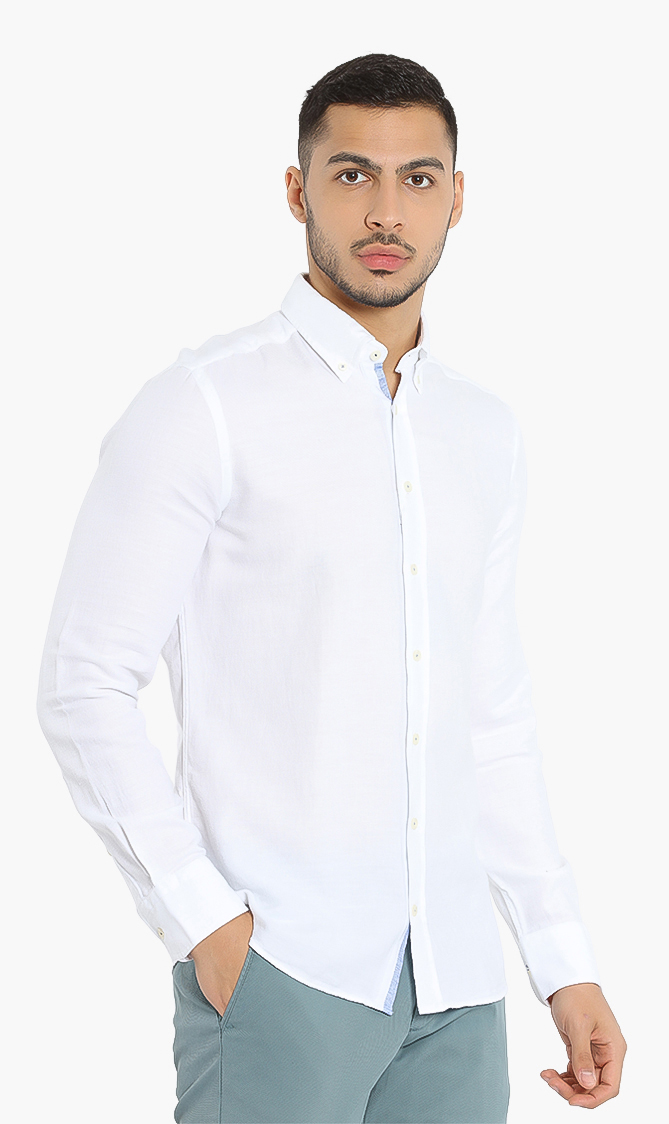 

Hackett London Texture Multi Trim Slim Fit Shirt