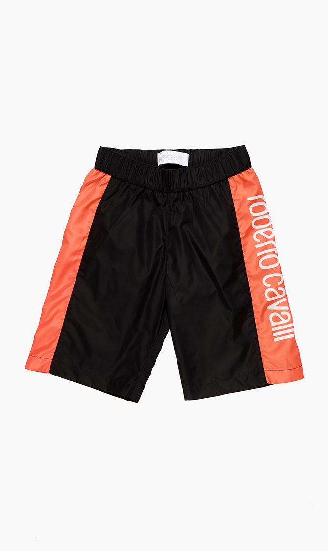 

Nylon Boxer Swim Shorts, Black