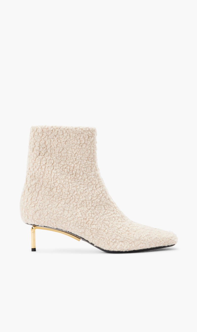 

Off-white Beige Shearl. Gold Allen Ankleboot Cream Gold for Women | The Deal Outlet