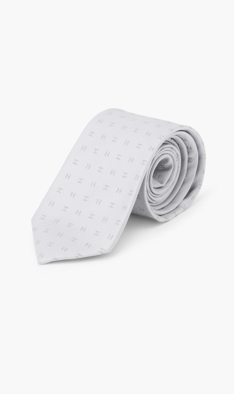 

Hackett London White Contemporary Style Tie for Men | The Deal Outlet