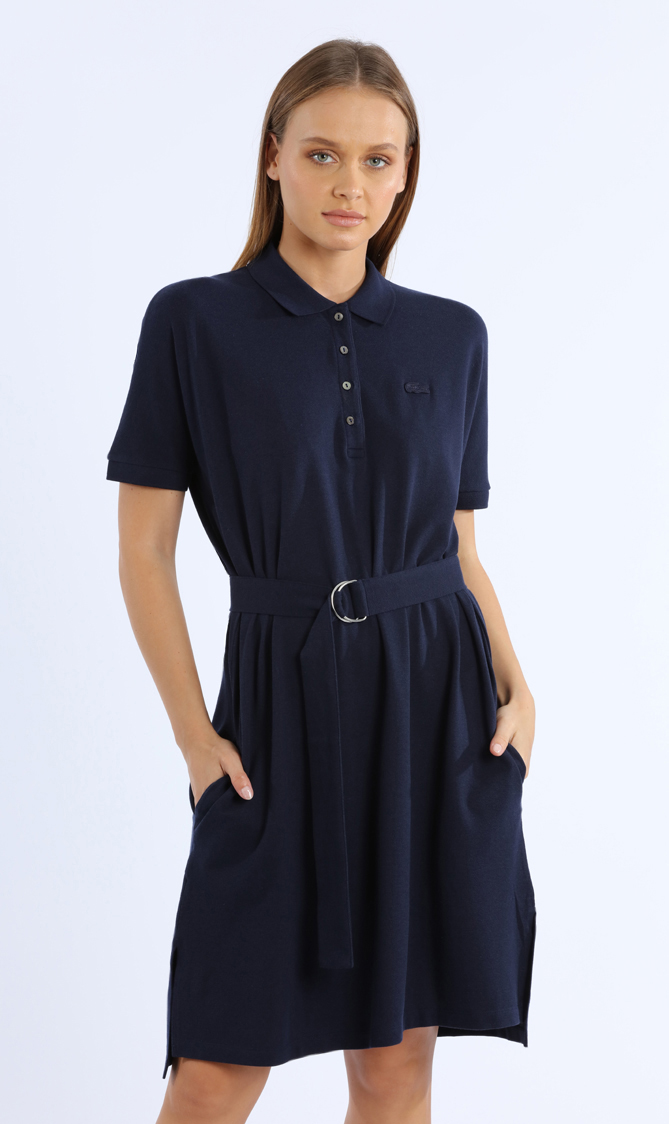 

Lacoste Relaxed Fit Belted Polo Dress