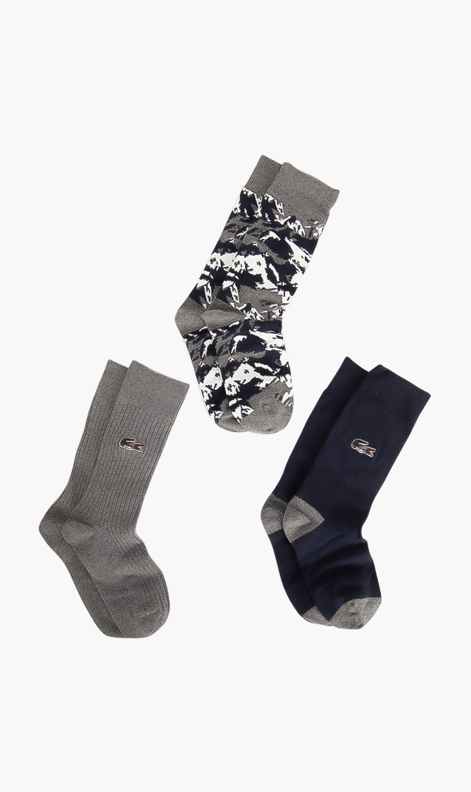 

Lacoste Three-pack High-cut Cotton Socks