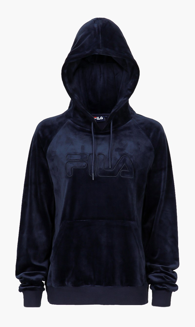

Velour Hoodie, Blue