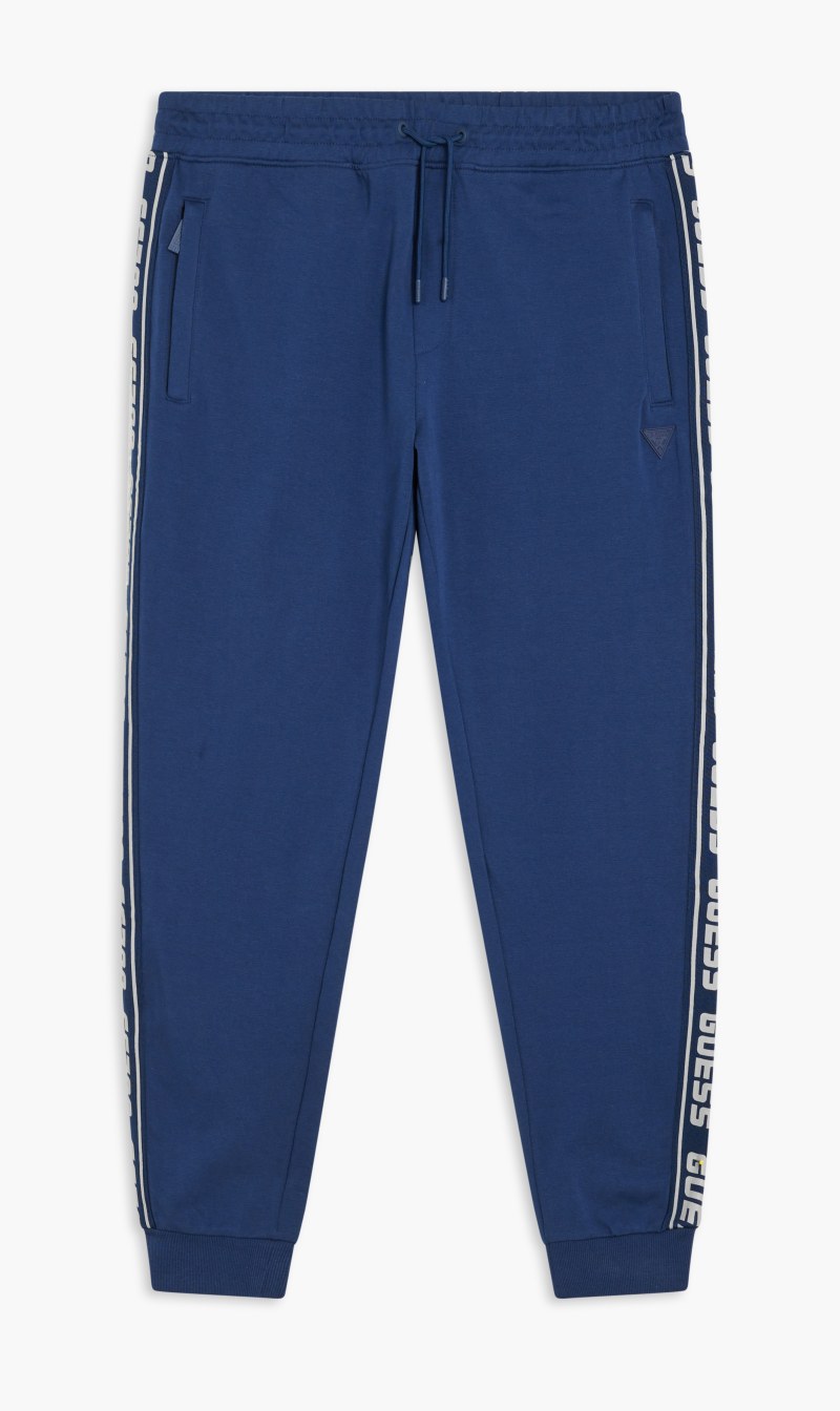 

Guess Blue Arlo Sweatpants Organic Clear Fleece for Men | The Deal Outlet