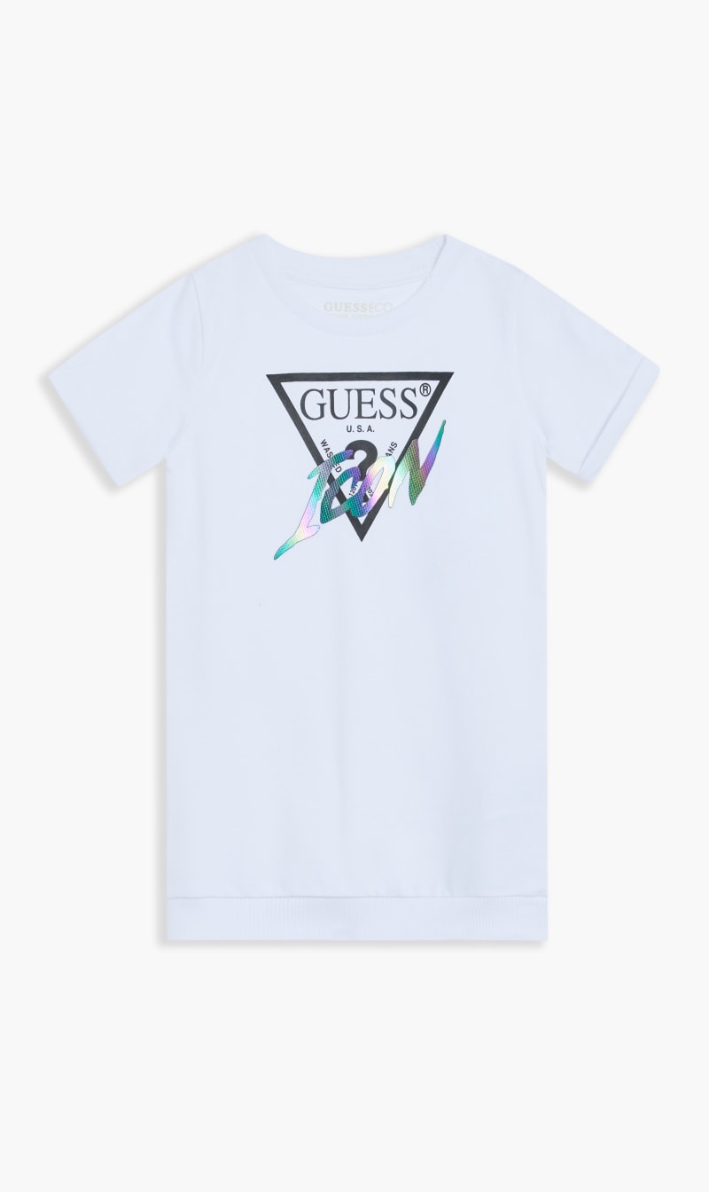 

Guess White Rolled Up Sleeves T-shirt | The Deal Outlet