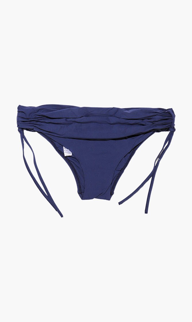

Mid-rise Draped Bikini Briefs, Blue