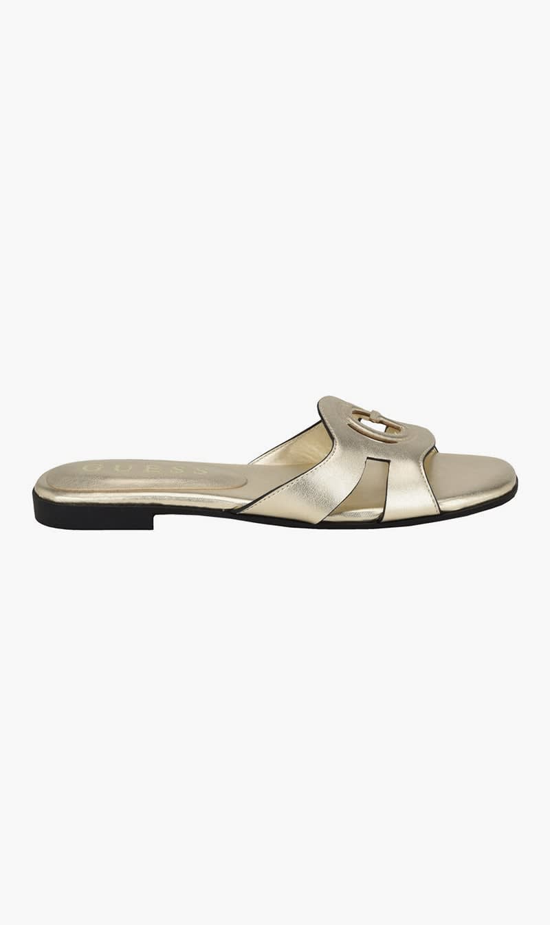 

Guess Gold Ciella Slides for Women | The Deal Outlet
