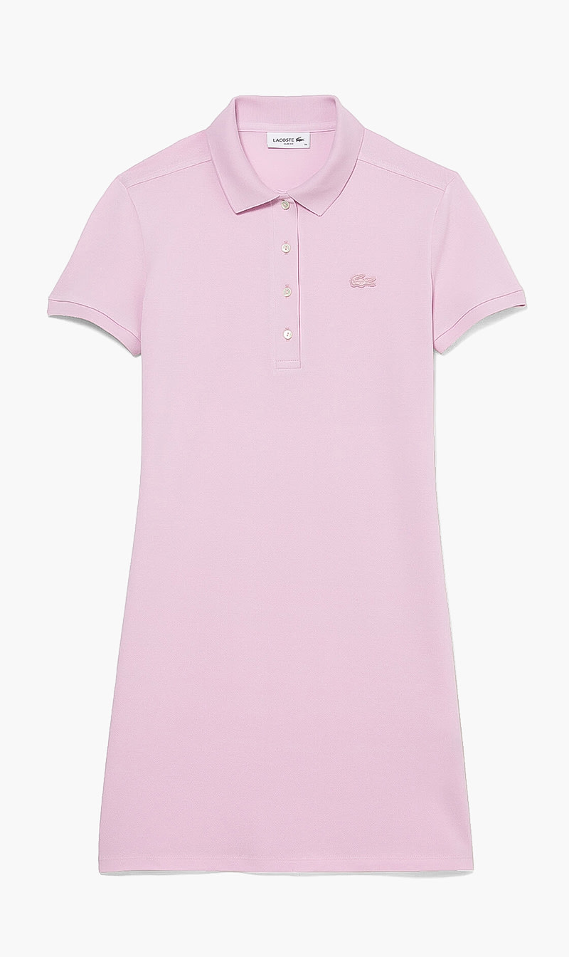 

Lacoste Pink Slim Fit Short Sleeve Dress for Women | The Deal Outlet