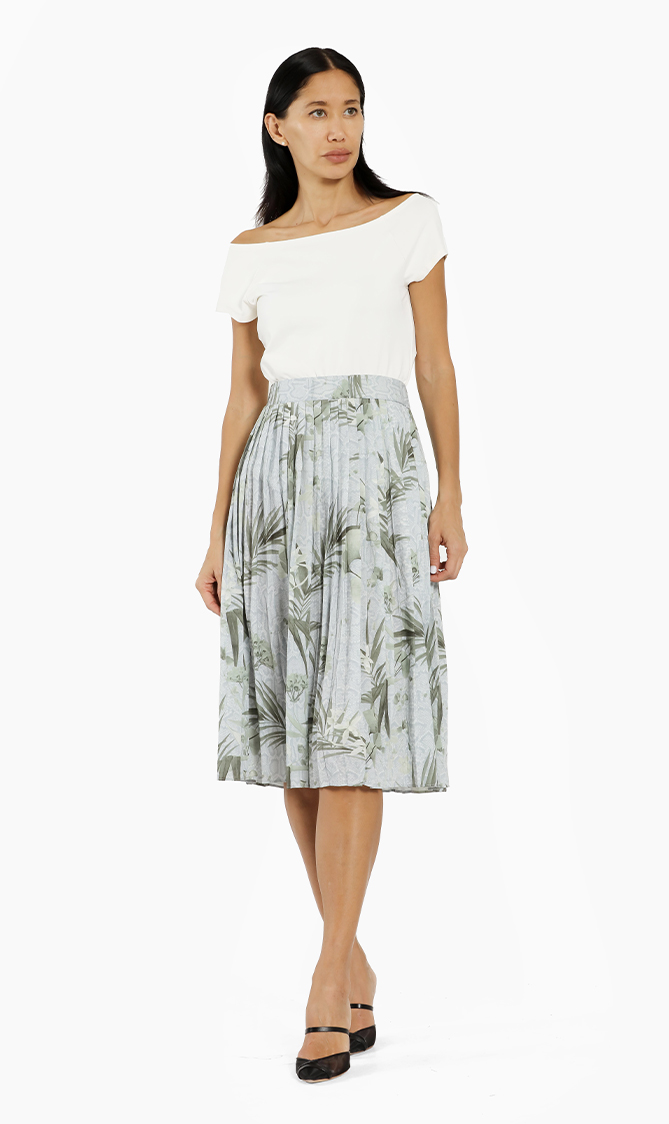 

Ted Baker Estie Highland Pleated Skirt