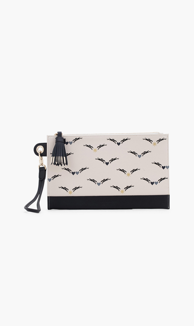 

Longchamp Printed Wristlet Pouch