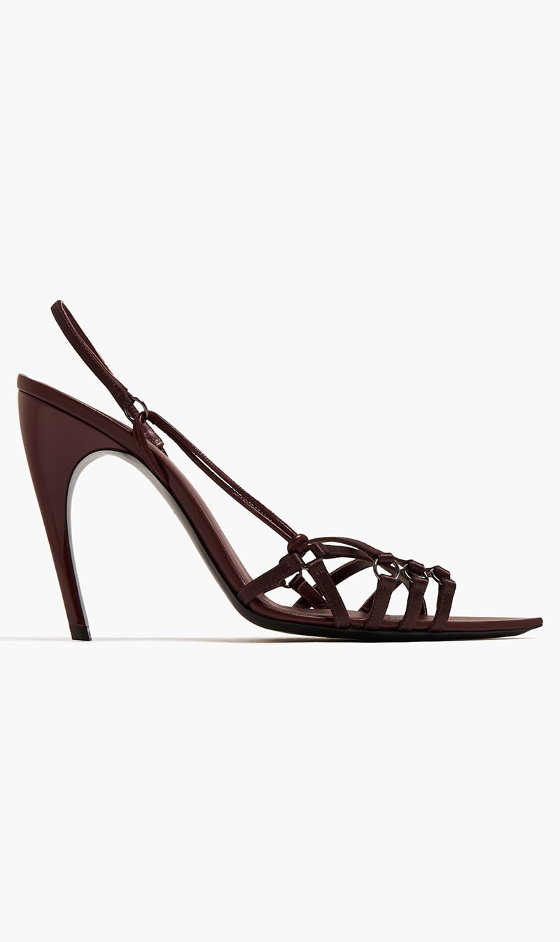 

Nensi Dojaka Brown Strappy Sandals for Women | The Deal Outlet