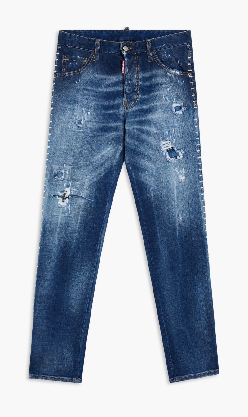 

Dsquared2 Blue Retro 5 Pocket Pants for Men | The Deal Outlet