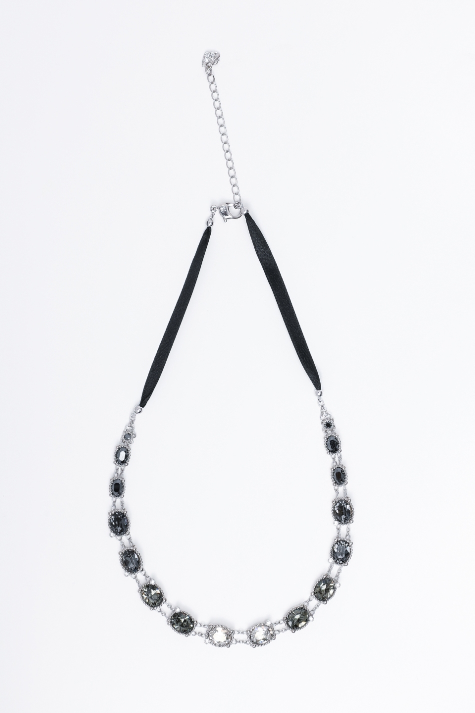 

Swarovski Rosette Dark Silver Necklace
