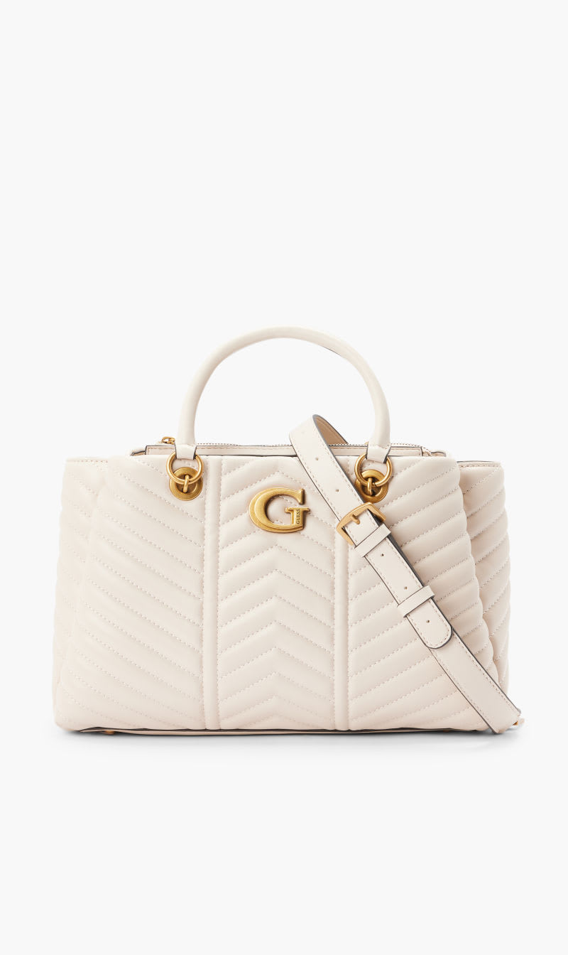 

Guess White Lovide Girlfriend Satchel for Women | The Deal Outlet