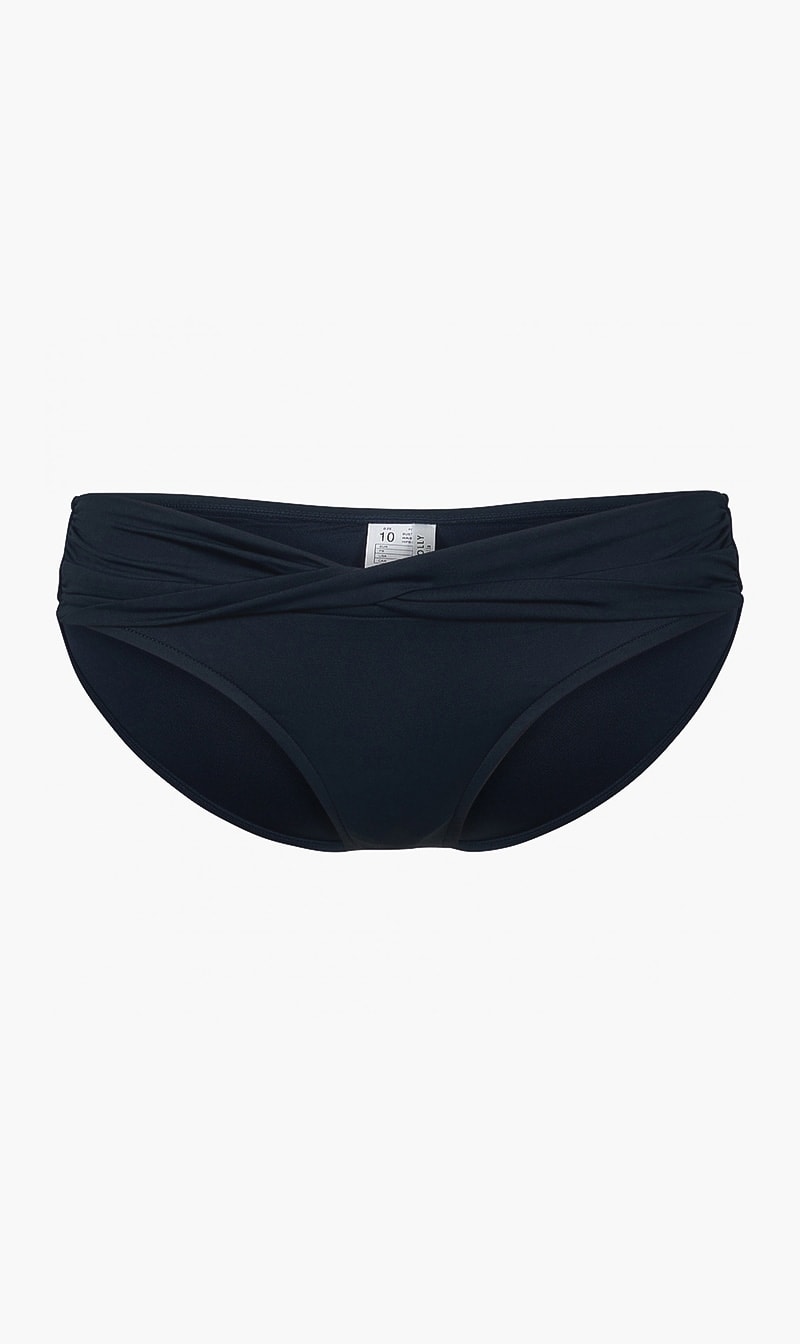 Seafolly Navy Blue Collective Twist Band Hipster Bikini Bottom for Women