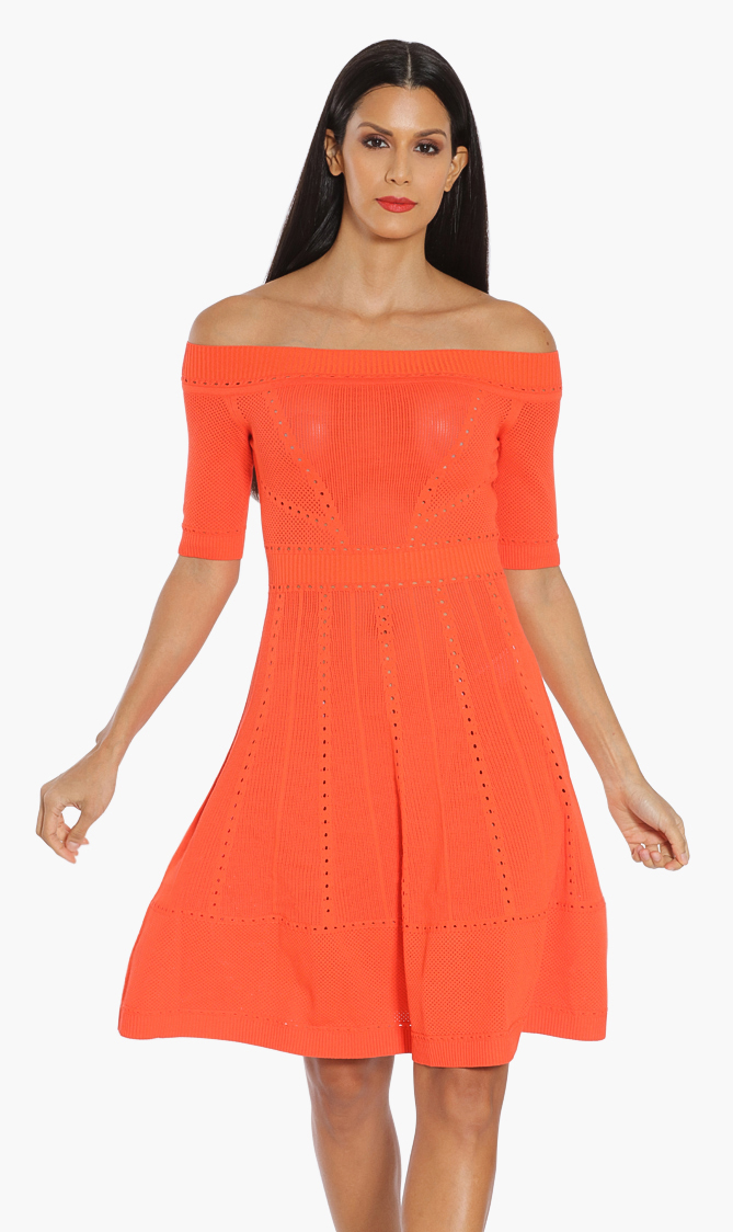 

Dsquared2 Off Shoulder Knit Dress