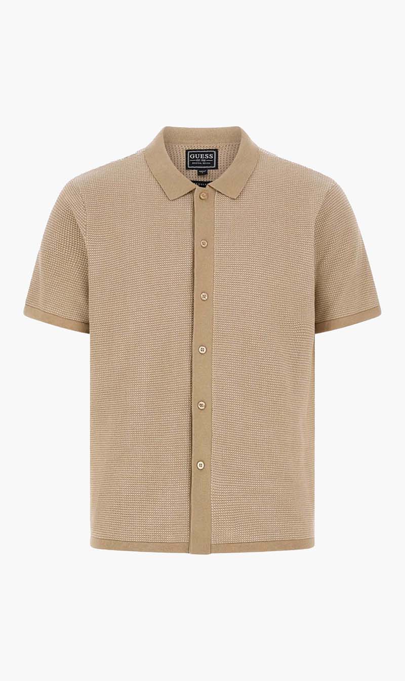 

Guess Beige Ss Highland Textured for Men