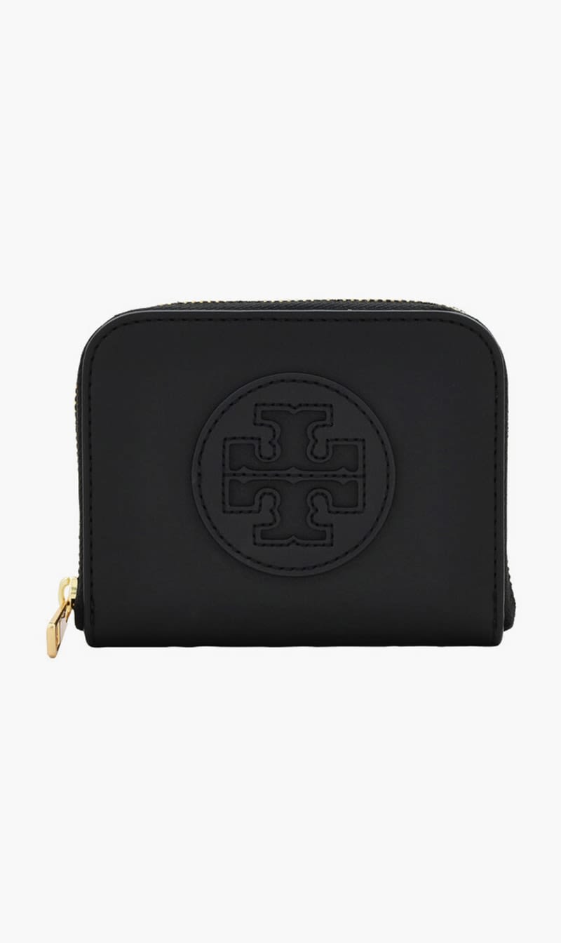 

Tory Burch Black Ella Small Zip Wallet for Women | The Deal Outlet
