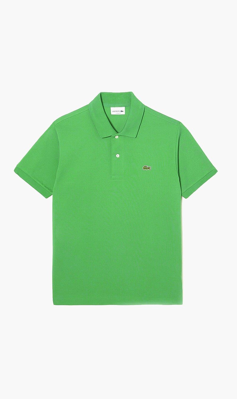 

Lacoste Red Short Sleeved Ribbed Collar Shirt for Men | The Deal Outlet
