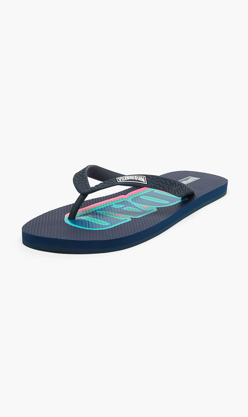Vilebrequin Blue Copp Dad Flip Flop Bleu Marine Su25 for Men