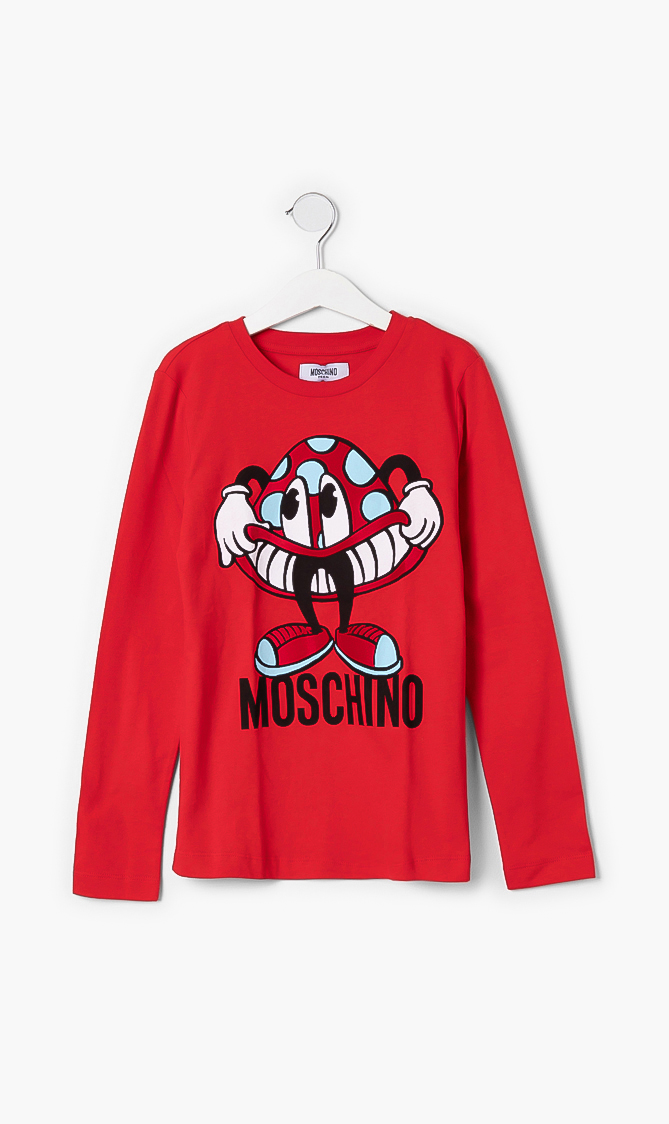

Moschino Printed Long Sleeve T-shirt