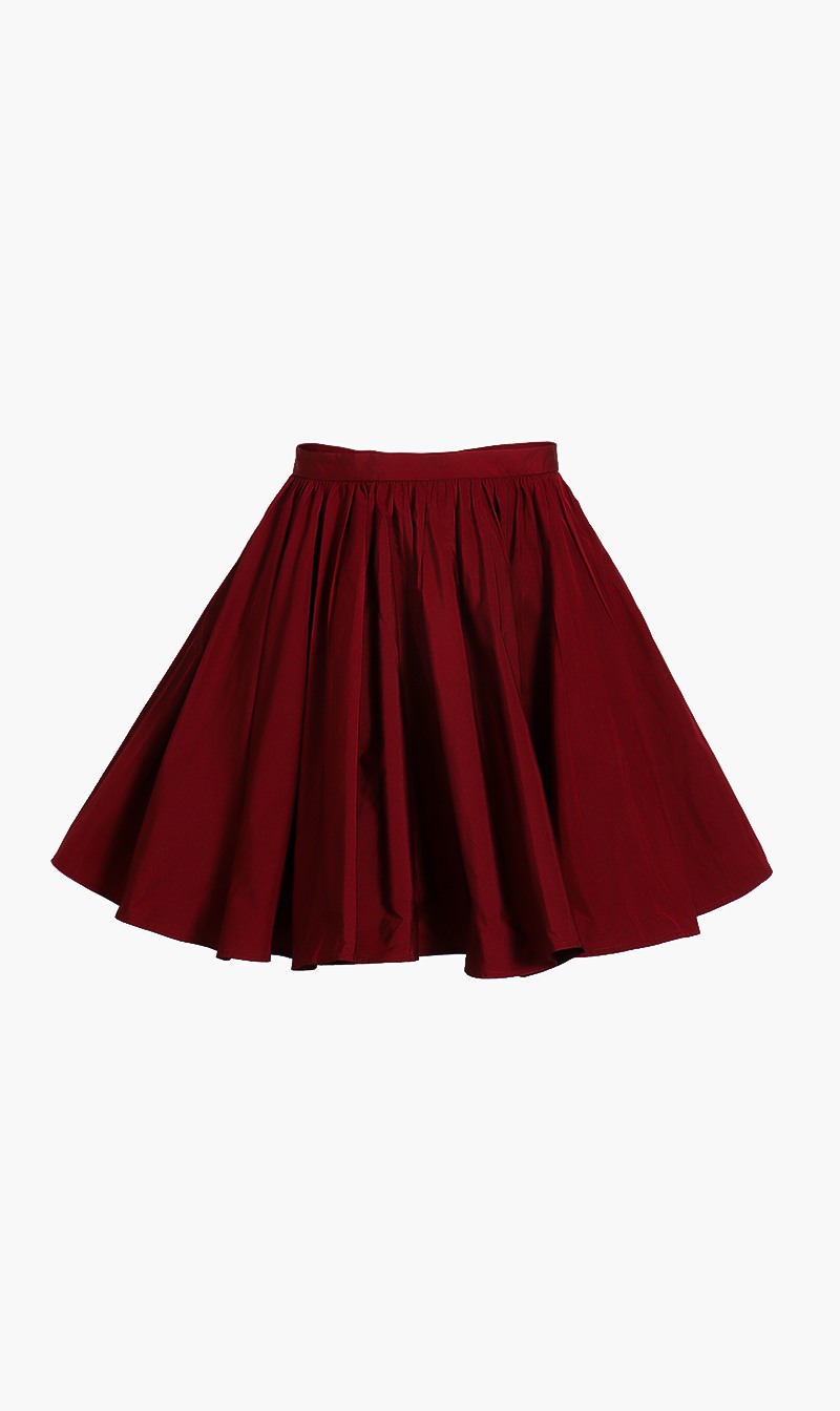 

Frill Mini Skirt, Red