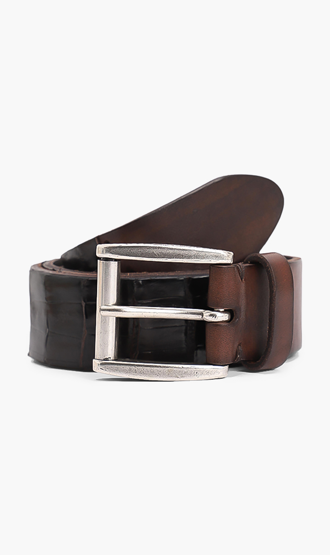 

Jacob Cohen Animal Textured Leather Belt