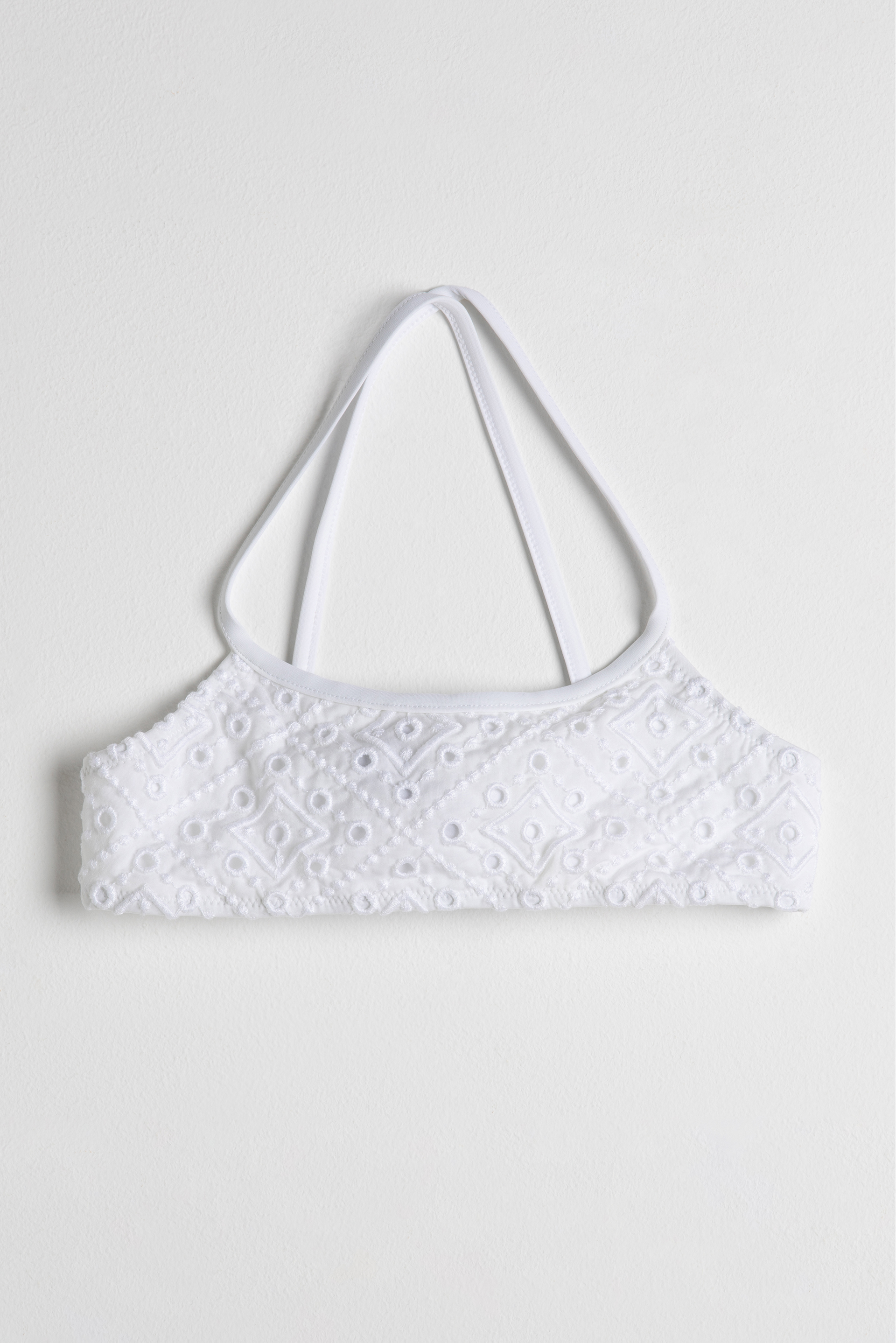 

Gib Openwork Swimwear Top, White