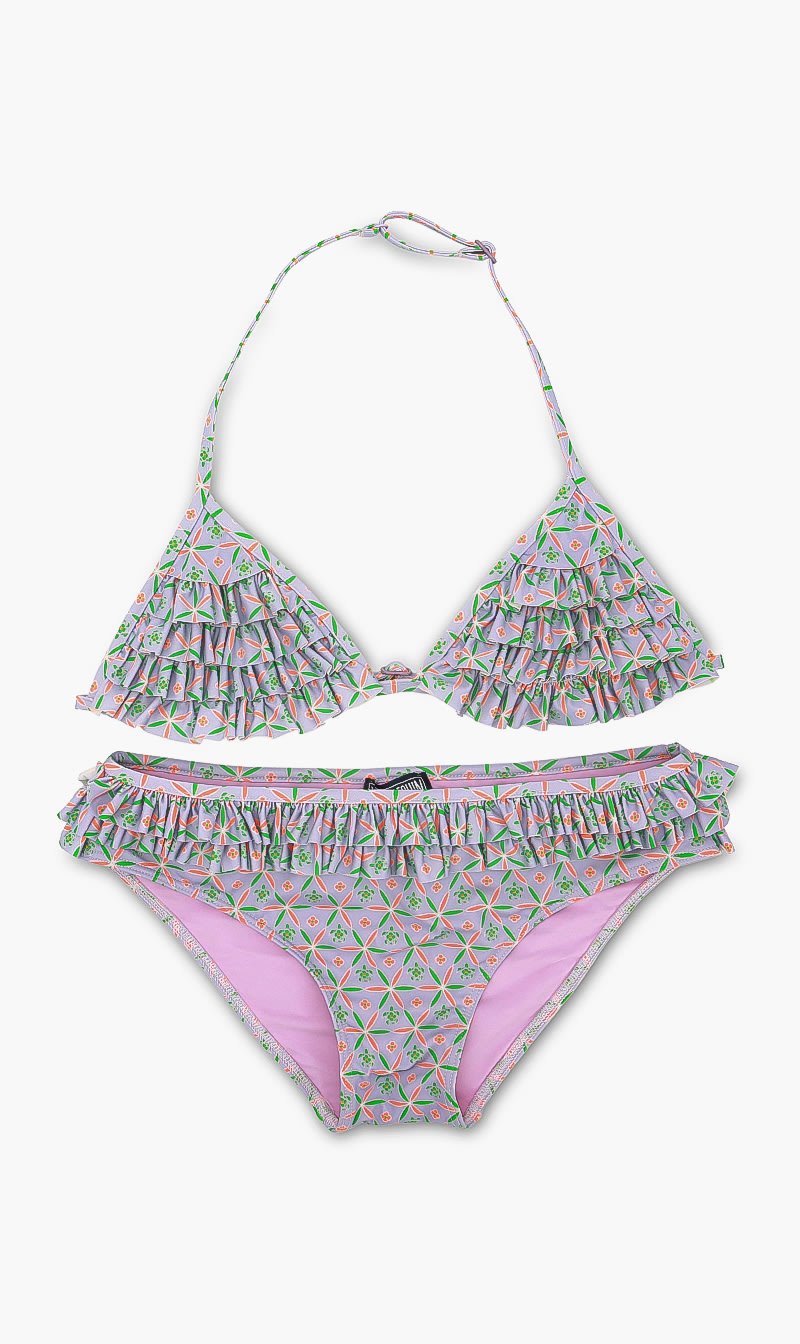 

Printed Bikini Set, Purple