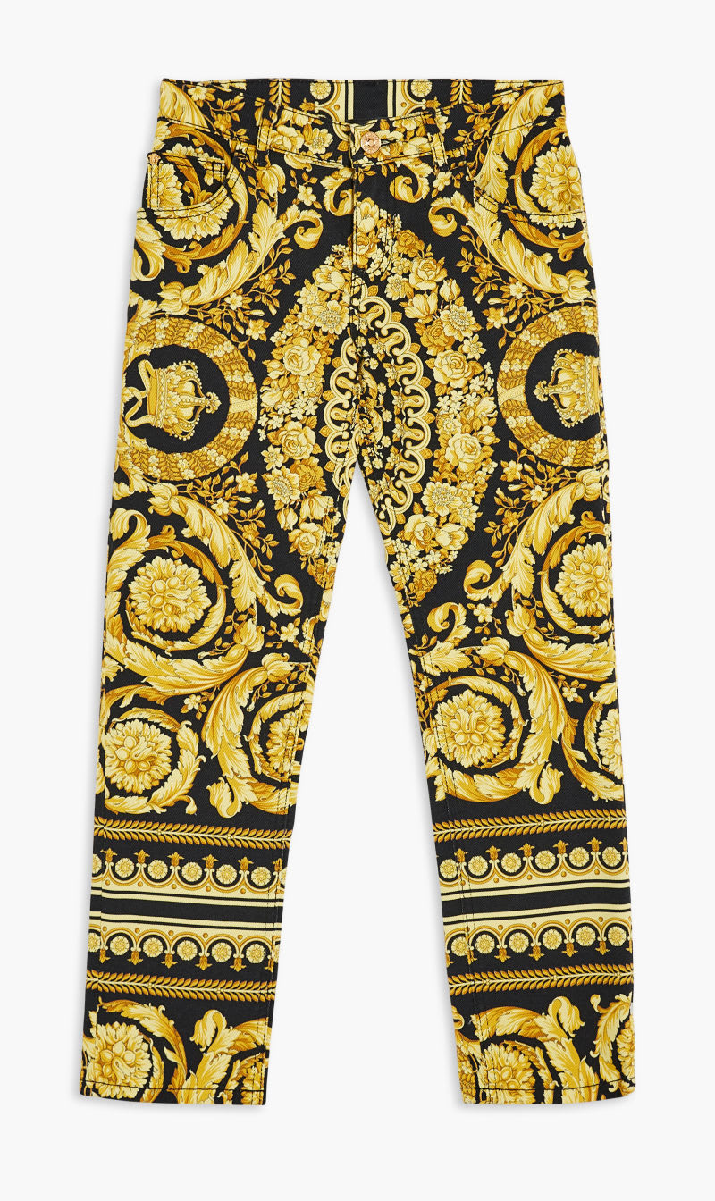 

Versace Multi-color Pant Denim Baroque Kids Bull for Girls | The Deal Outlet