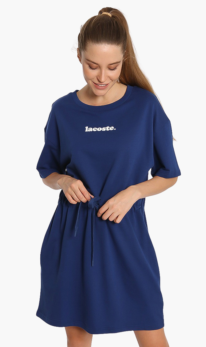 

Lacoste Logo Cotton Fleece T-shirt Dress