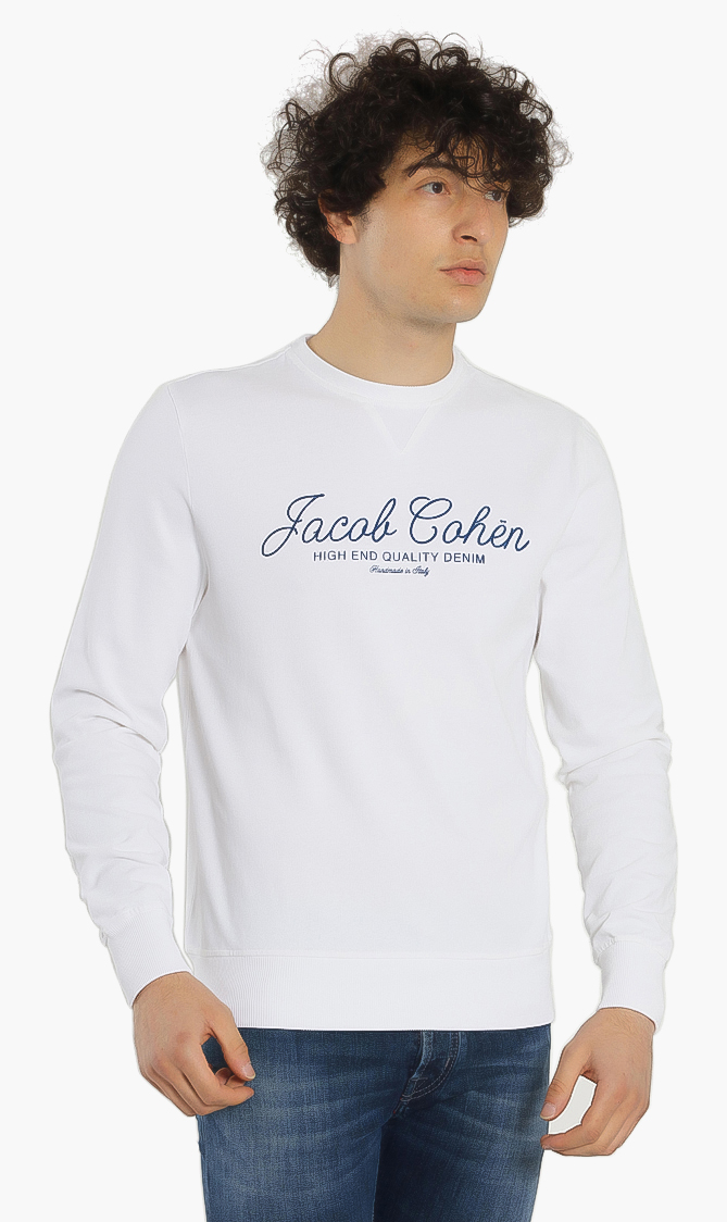 

Jacob Cohen Velvet Graphic Logo Sweatshirt