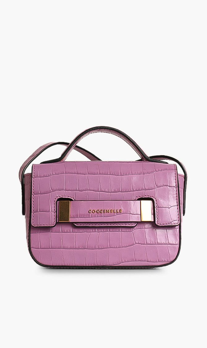 

Coccinelle Leather Crocodile Skin Crossbody Bag