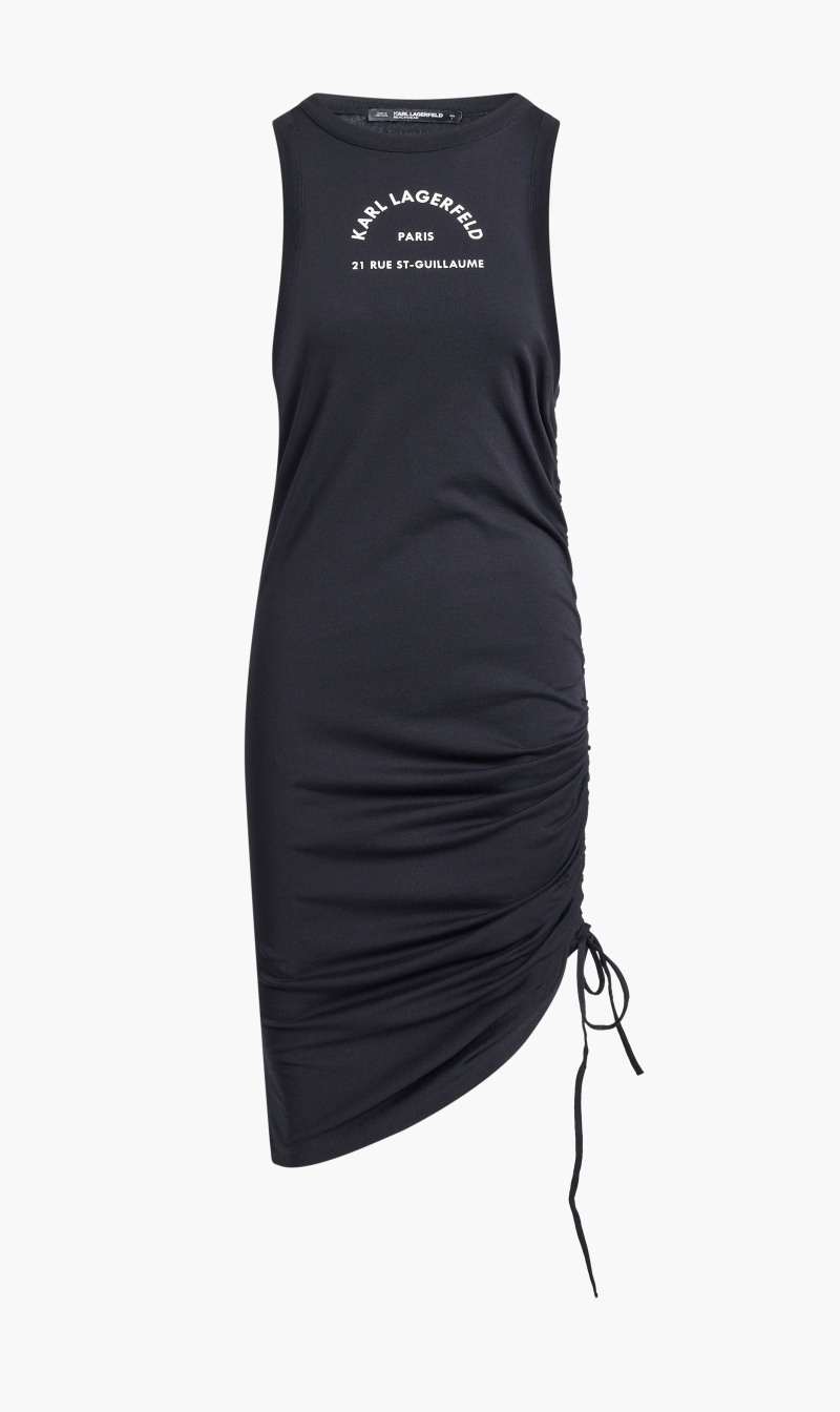 

Karl Lagerfeld Black Rsg Logo Tunic for Women | The Deal Outlet