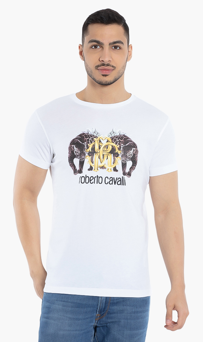 

ROBERTO CAVALLI Leopard Print T-shirt