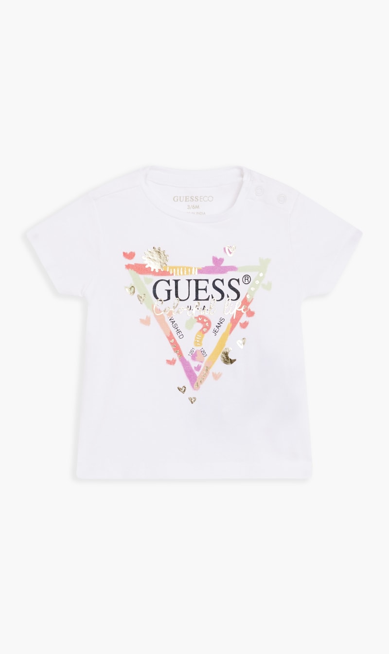 

Guess White Jersey Stretch T-shirt for Girls | The Deal Outlet