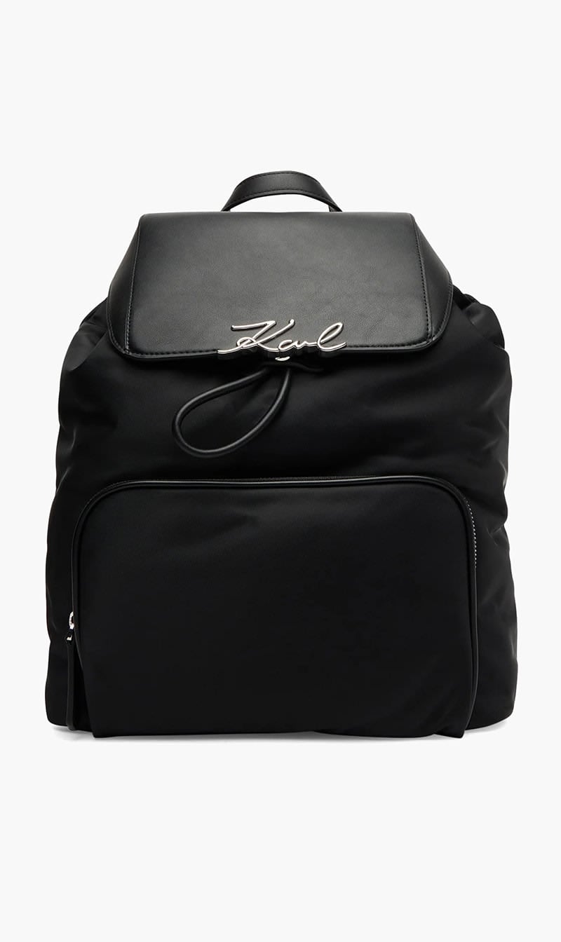 Karl Lagerfeld Black Classic Backpack for Women