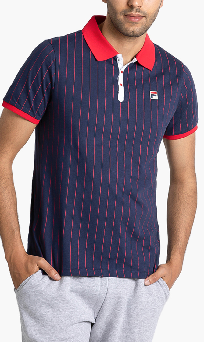 

FILA Bb1 Striped Polo Shirt