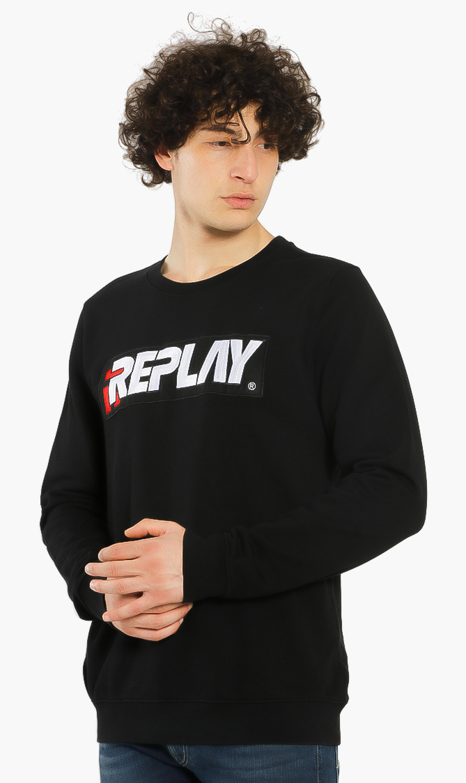 

Logo Embroidered Sweatshirt, Black