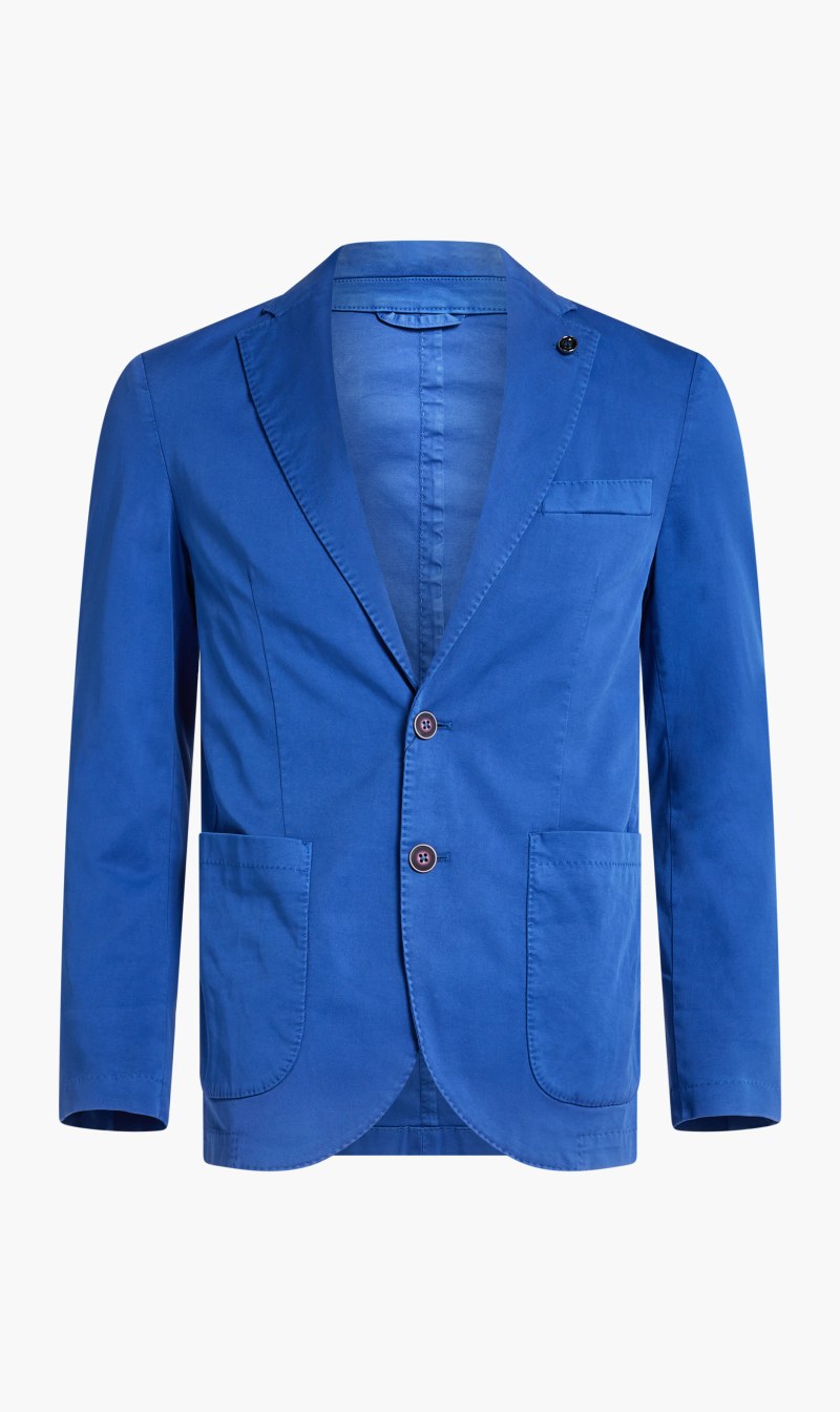 

Gmd Stretch Cotton Blazer, Blue